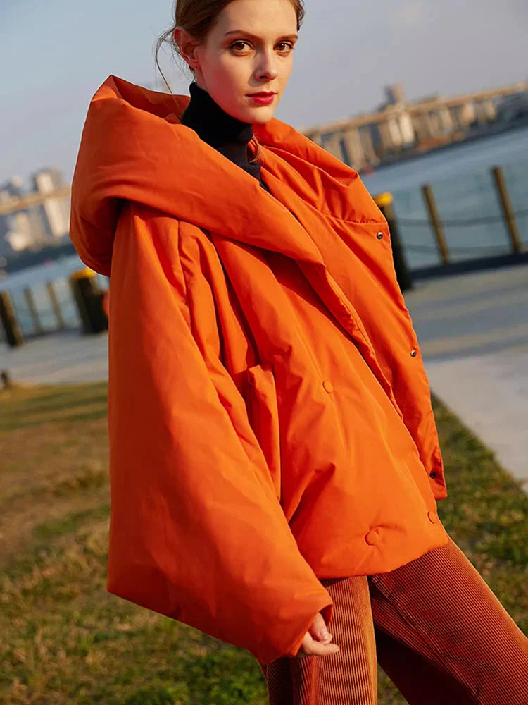 Nova | Parka invernale caldo da donna | Arancione