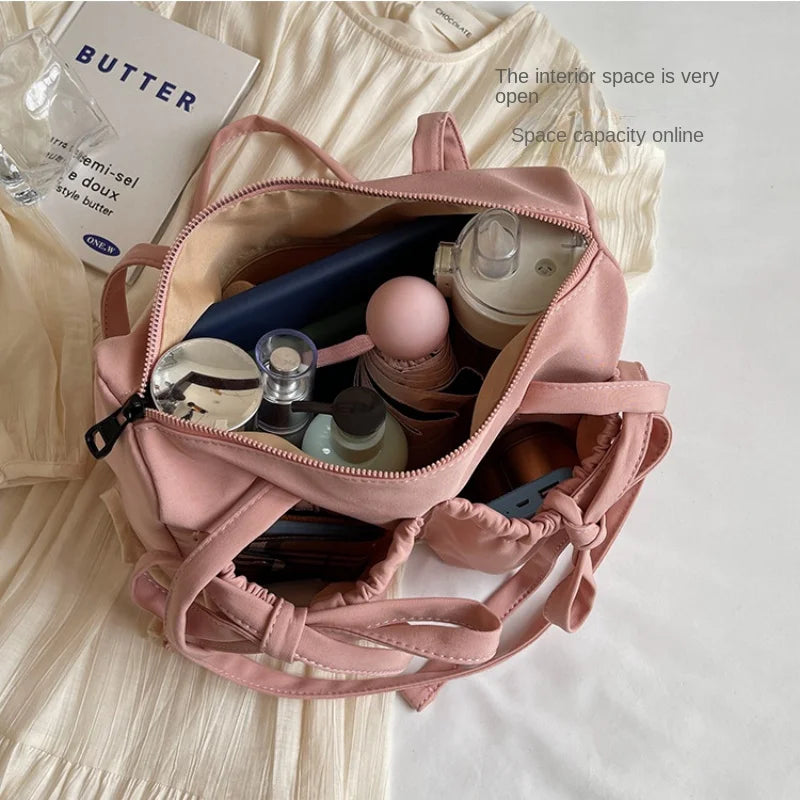 Fina Moda Knit Nylon Shoulder Bag