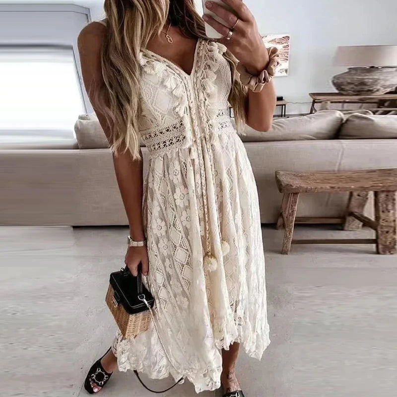 GuBright Vestito Maxi Bohemien