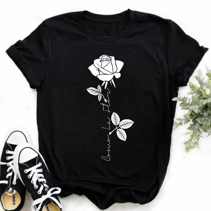 StyleAura Rozenprint Women's T-Shirt