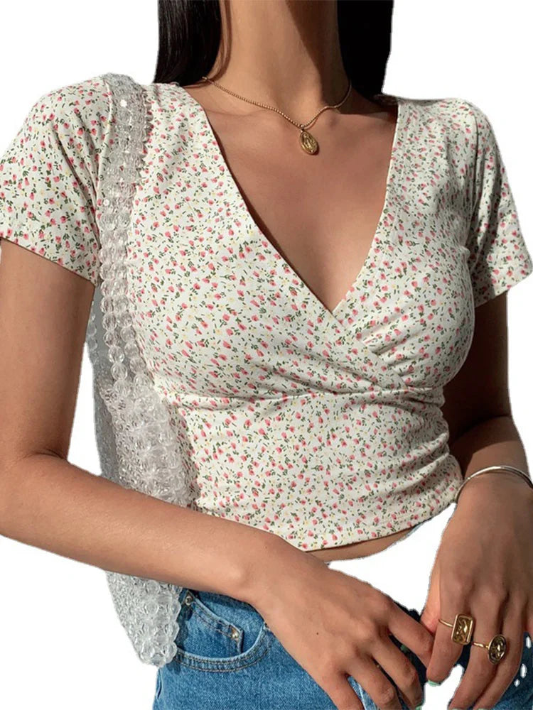 Sunshine Stil Sommerliche Blumen Top
