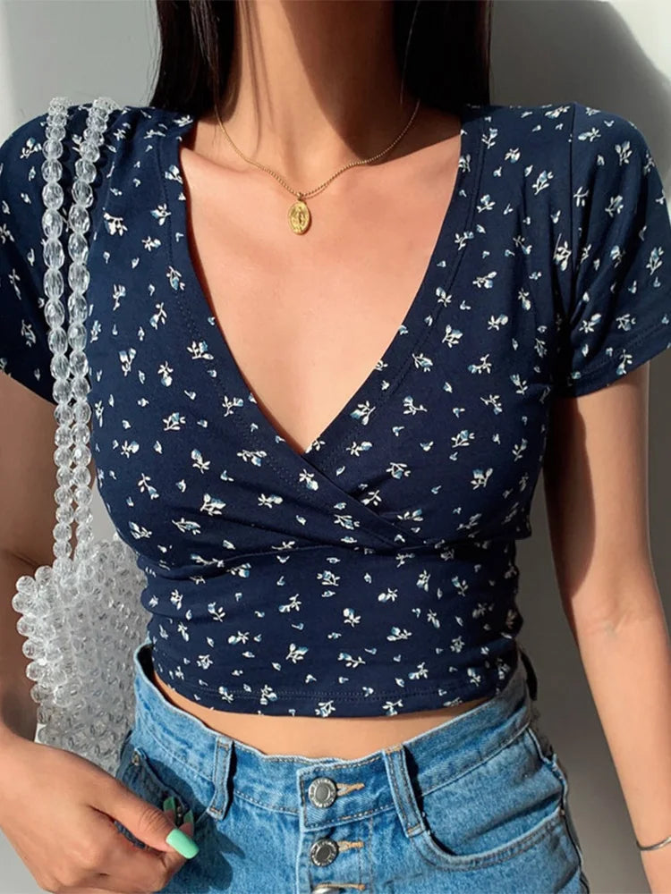 Sunshine Stil Sommerliche Blumen Top