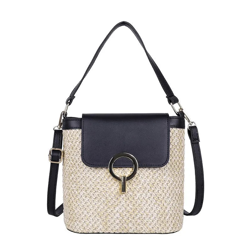 ChicBreeze Small Straw Bucket Bags for Women