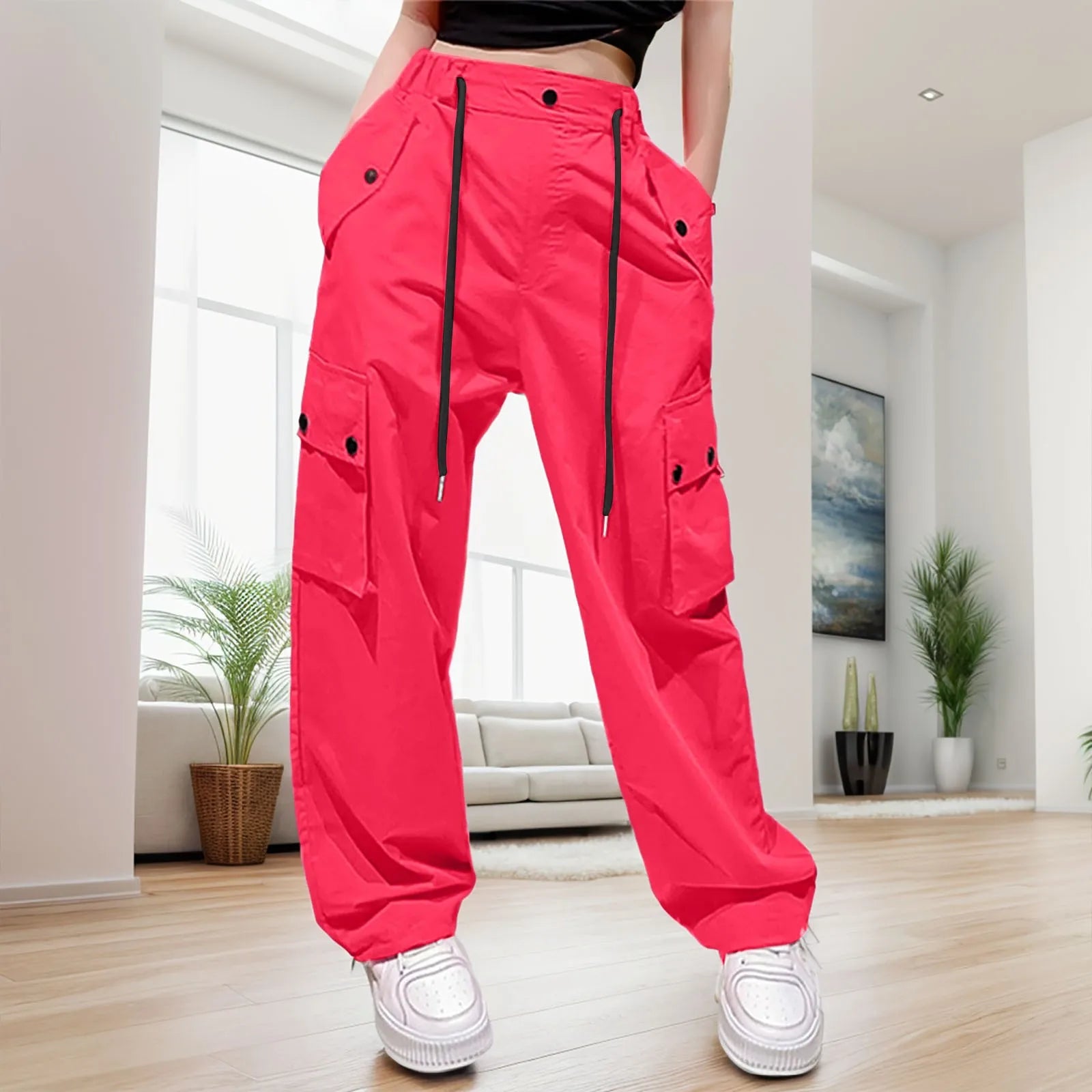 UrbanChic graue Cargo-Hosen
