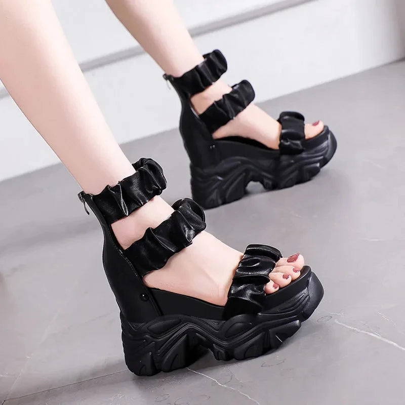SummerGlow Red Sandals