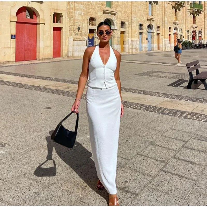 Estella Elegance Long Skirt Set
