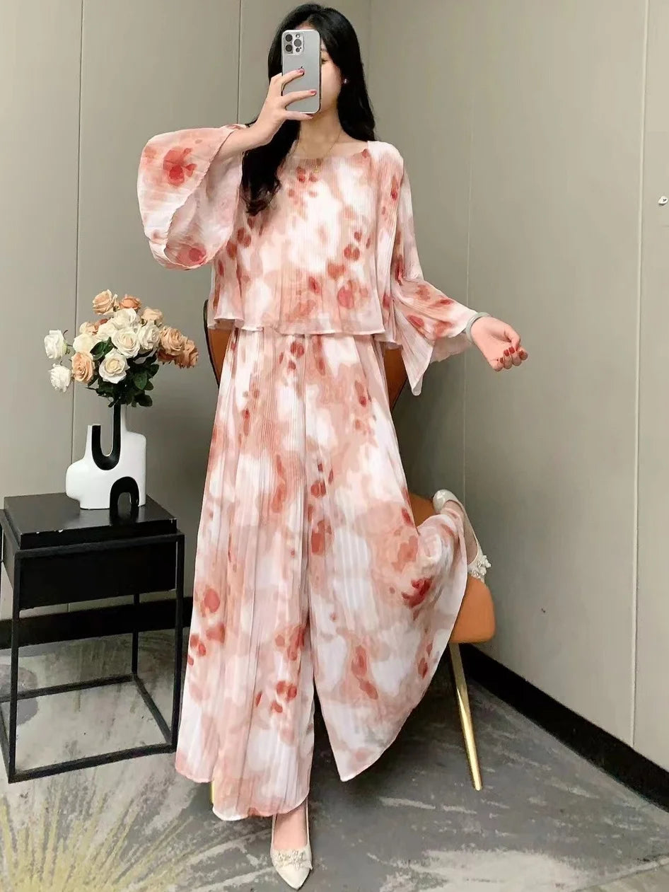 Celinara Kleurvolle Lente Zomer Tie Dye Set