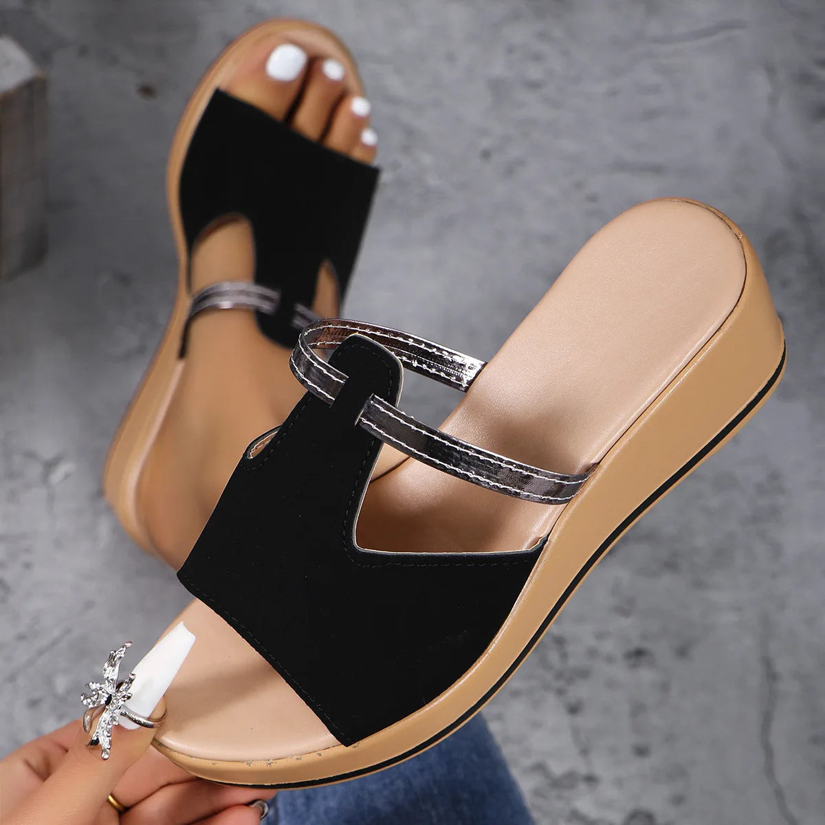 GlamourStep Elegant Summer Slippers