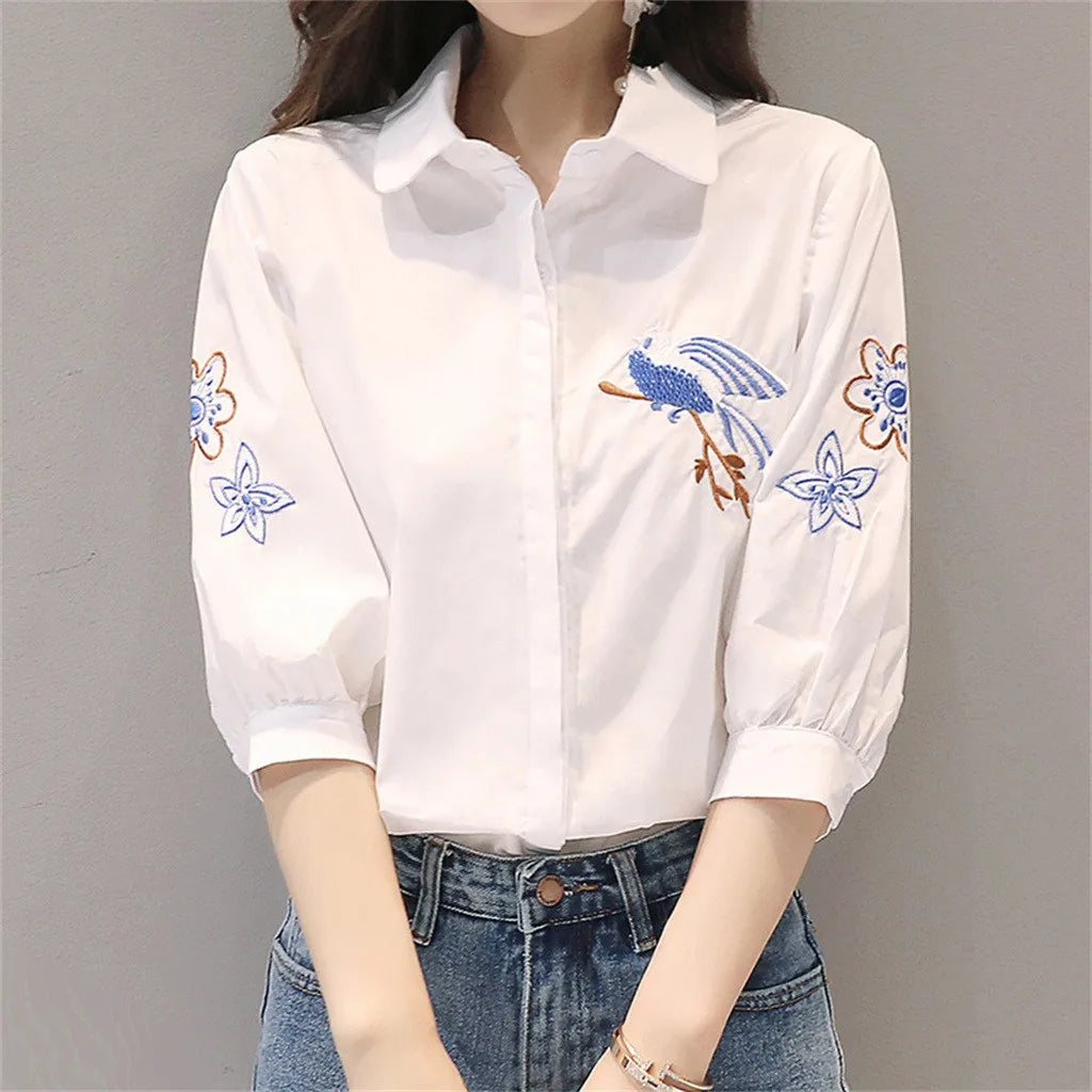 BloomElegance Elegante Bluse