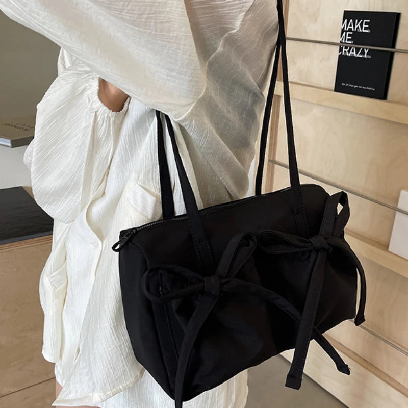Fina Moda Strick Nylon Schultertasche