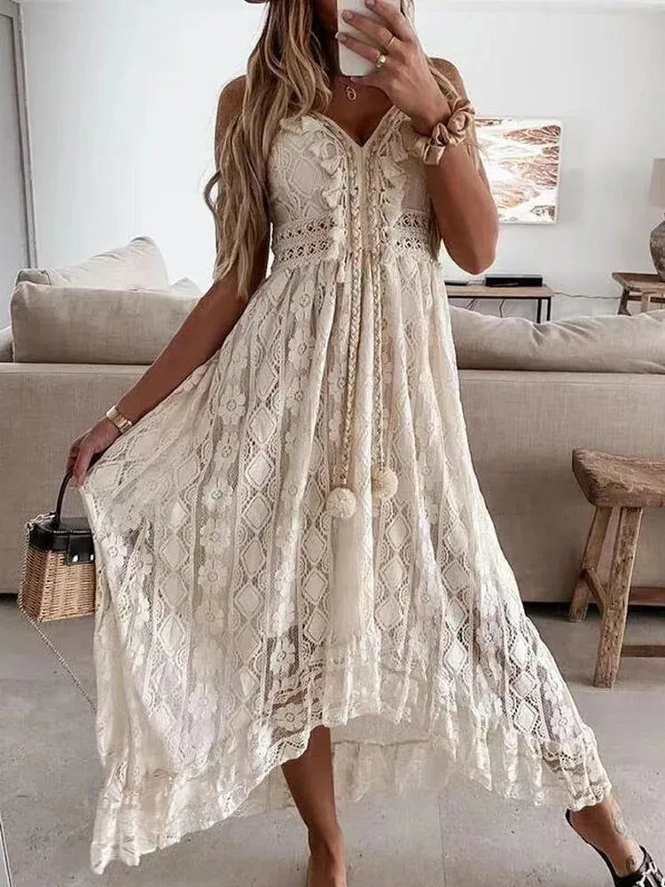GuBright Vestito Maxi Bohemien