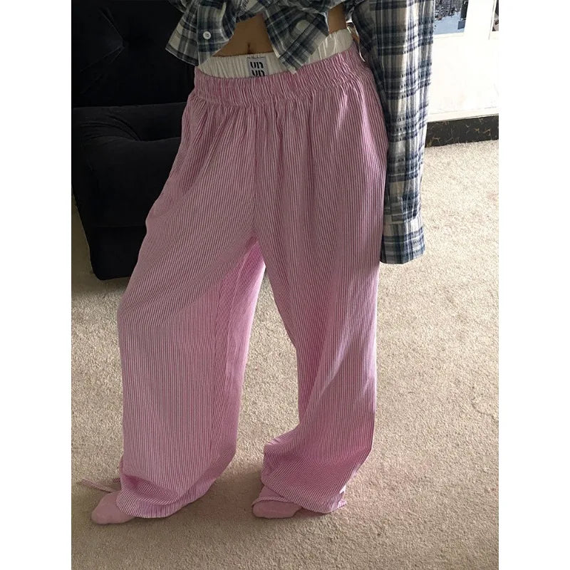 RivieraGlow Blue Striped Pants