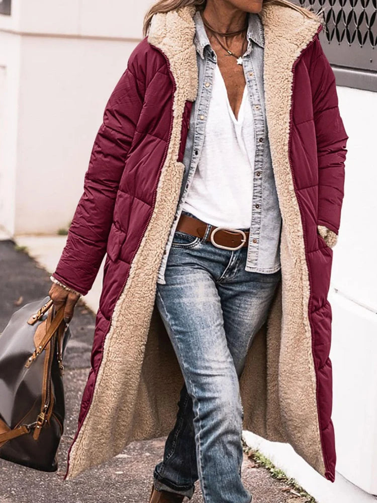 WinterElegance Giacca Invernale di Cotone per Donna