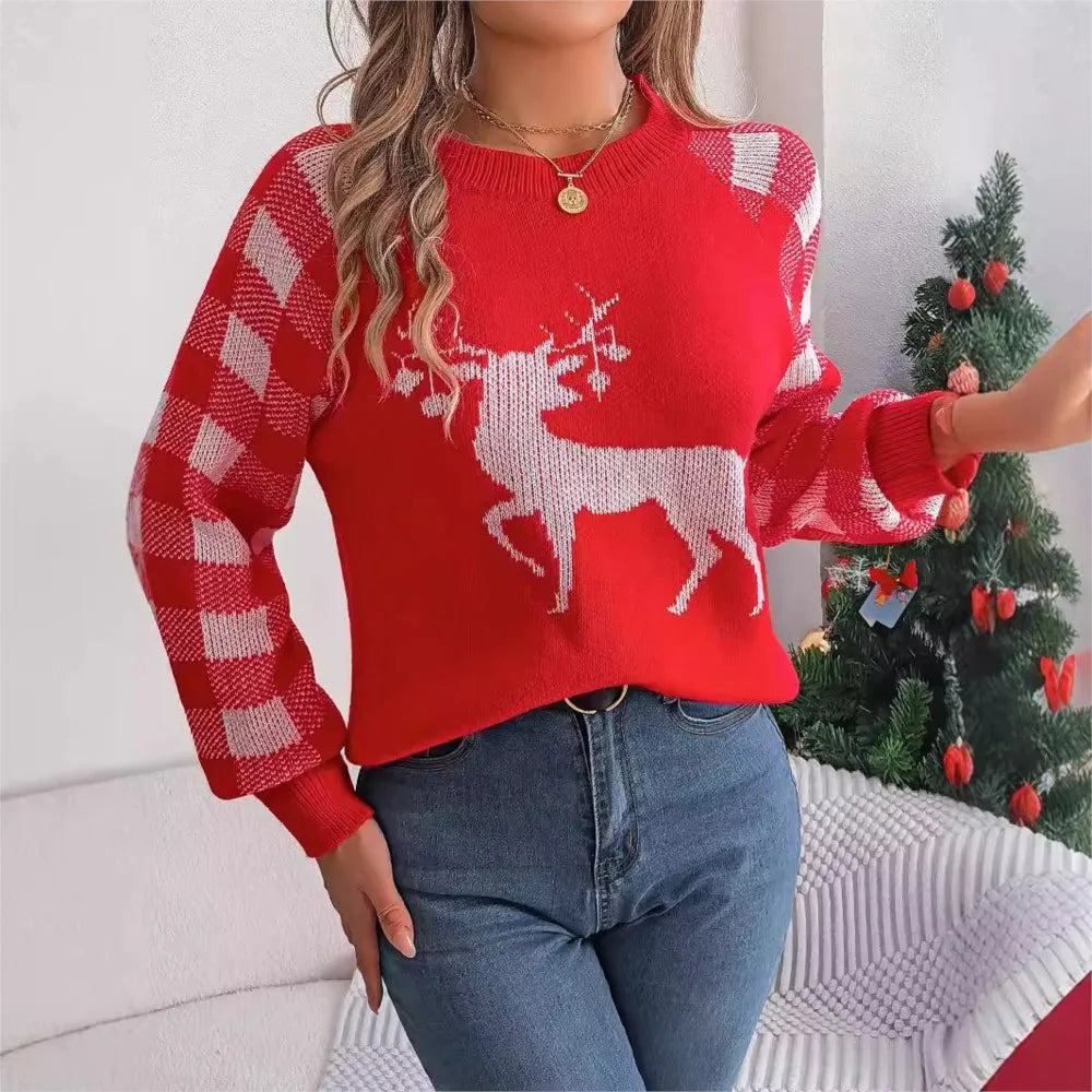 KnittedWarmth Luxe gestrickter Pullover für Damen