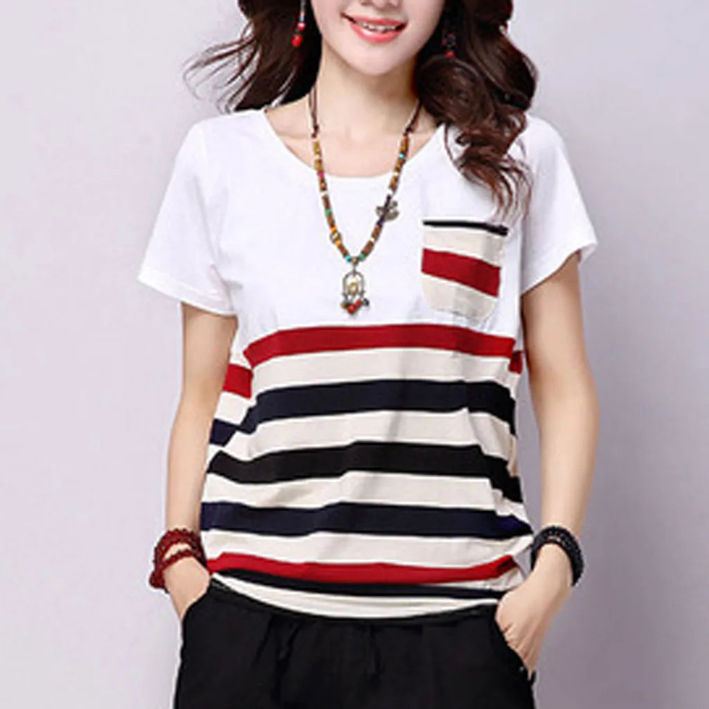 ZomerEssentie Striped Top