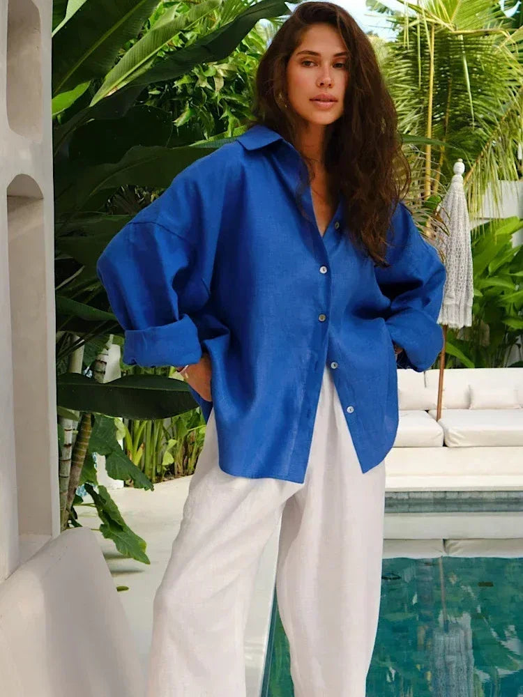 Liora | Elegante Übergroße Bluse