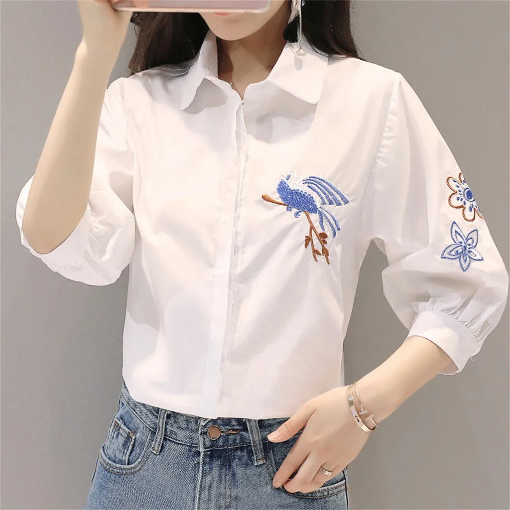 BloomElegance Elegante Bluse