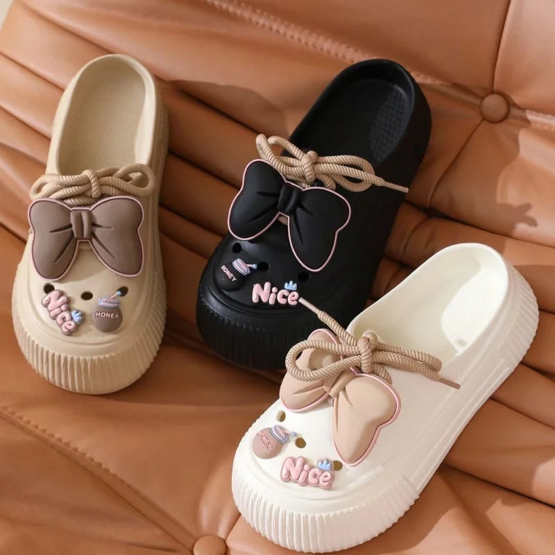 Summer Beauty Bow Slippers