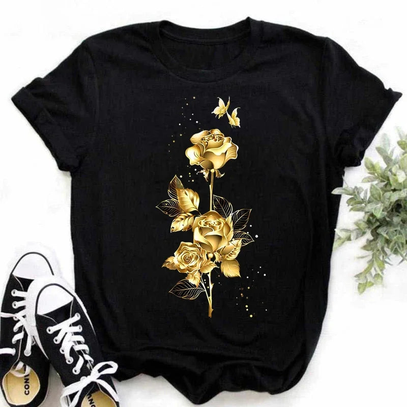 StyleAura Rozenprint Women's T-Shirt