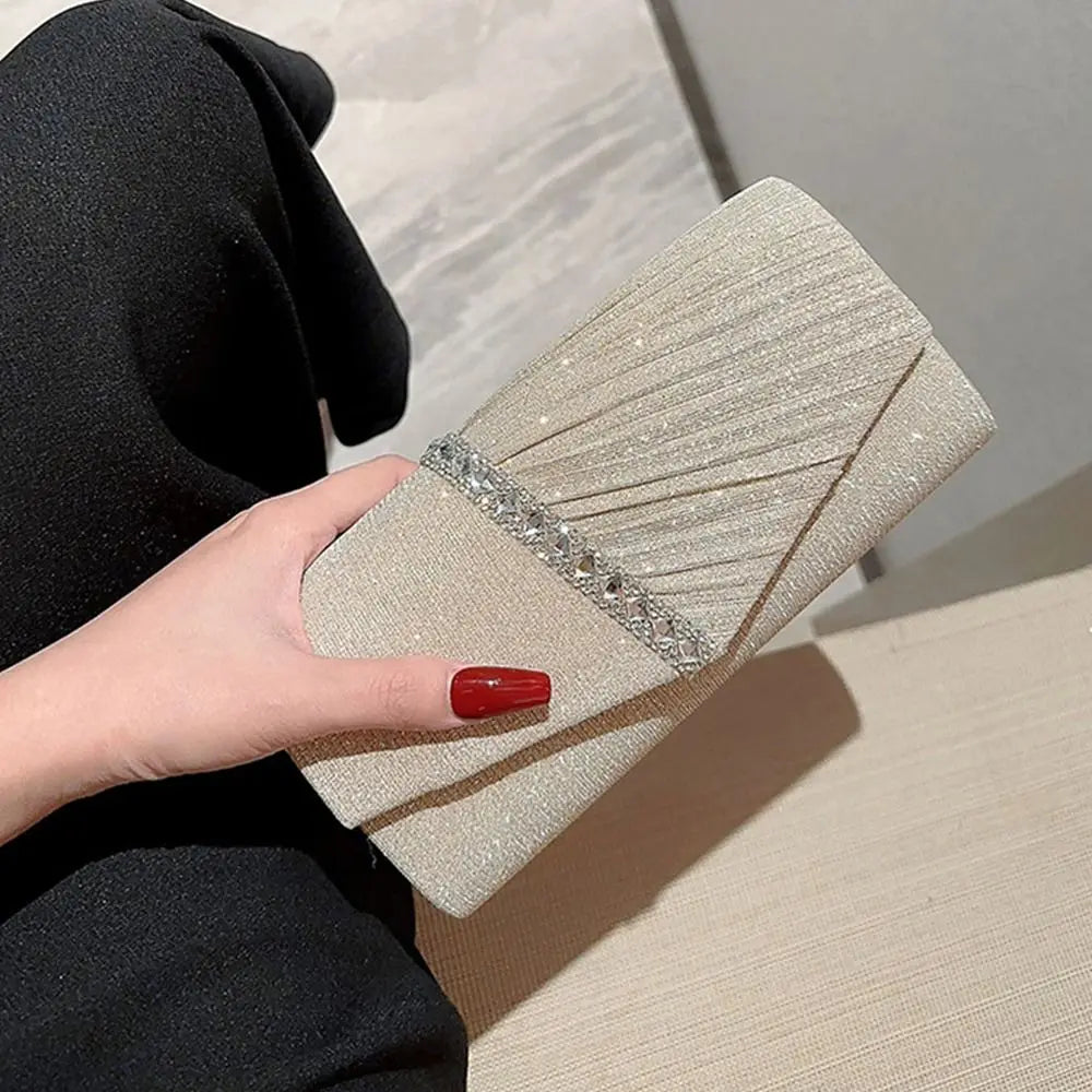 Lumière Luxe Glitzernde Clutch