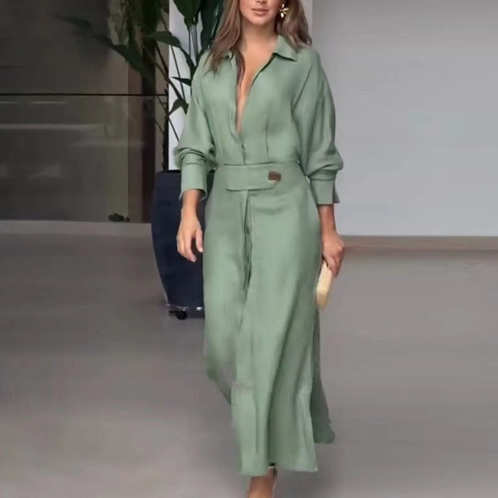 Velanora | Kleid mit langen Ärmeln