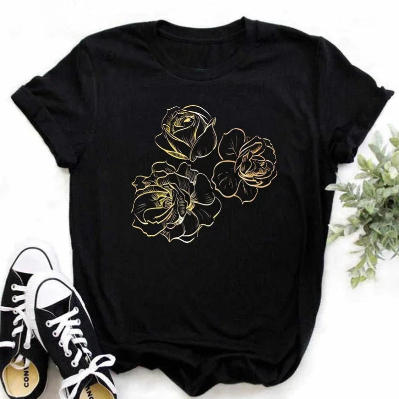 StyleAura Rozenprint Women's T-Shirt