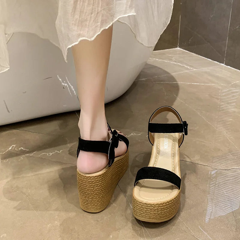 VividVista Summer Wedges