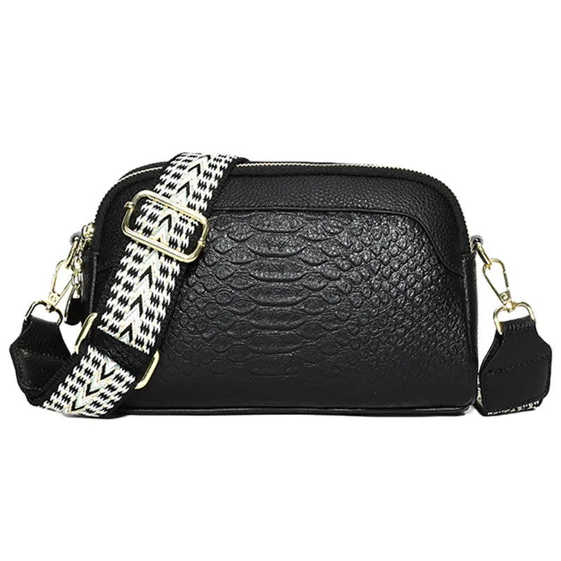 Borsa a tracolla LuxeStijl in coccodrillo