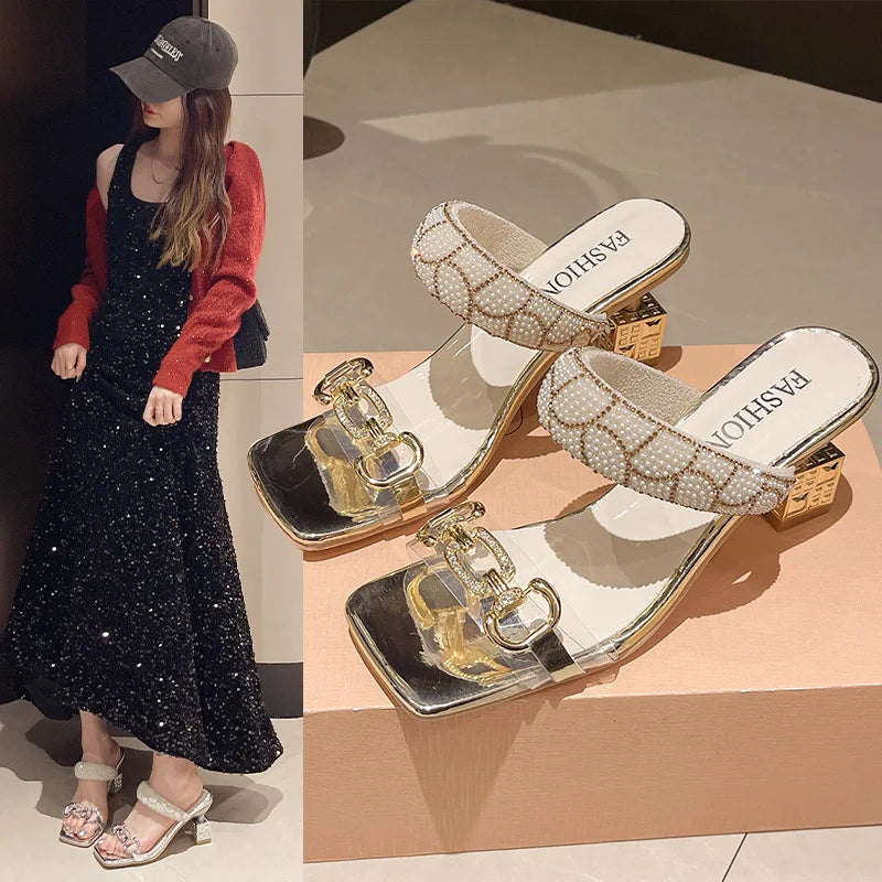 Auroria Shiny Summer Sandals