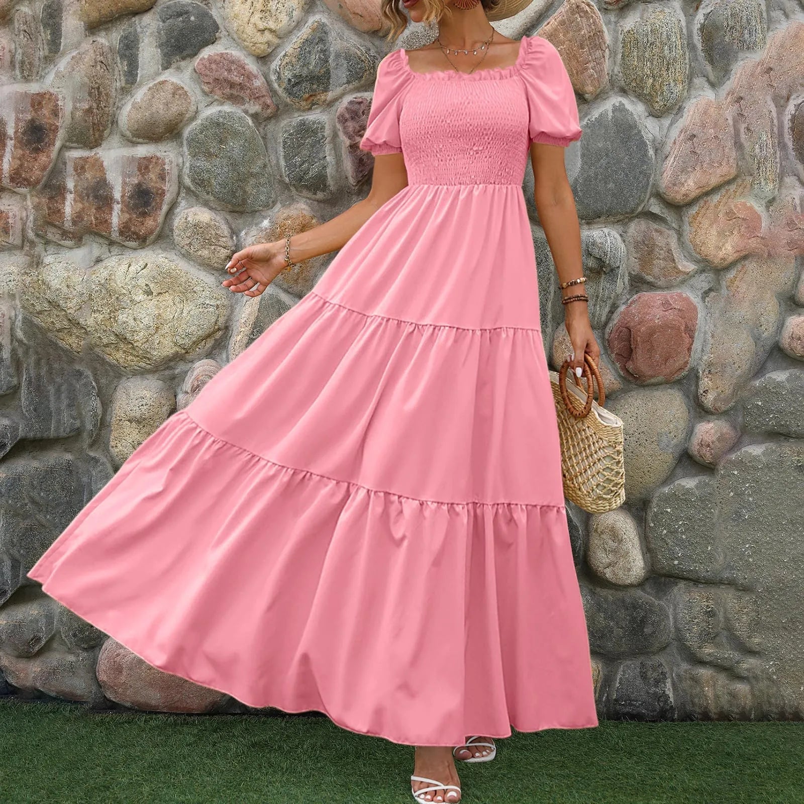 Luzara Lila Maxi Vestito