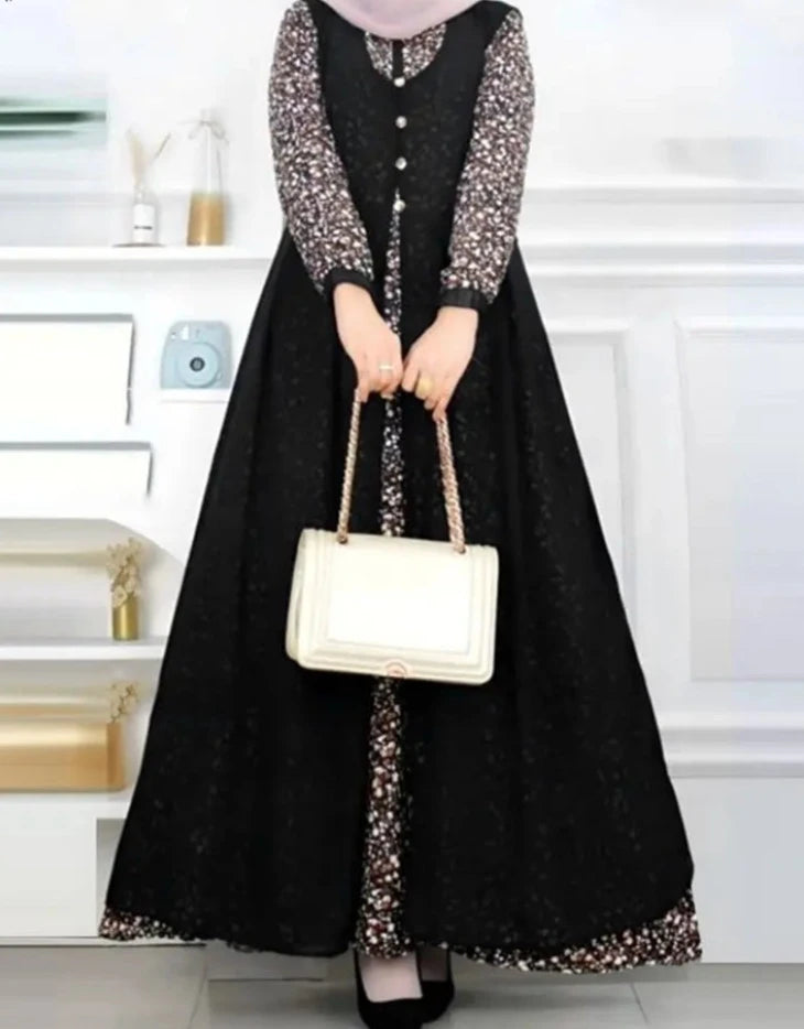 Madelina Lente Abito Maxi Bohemien