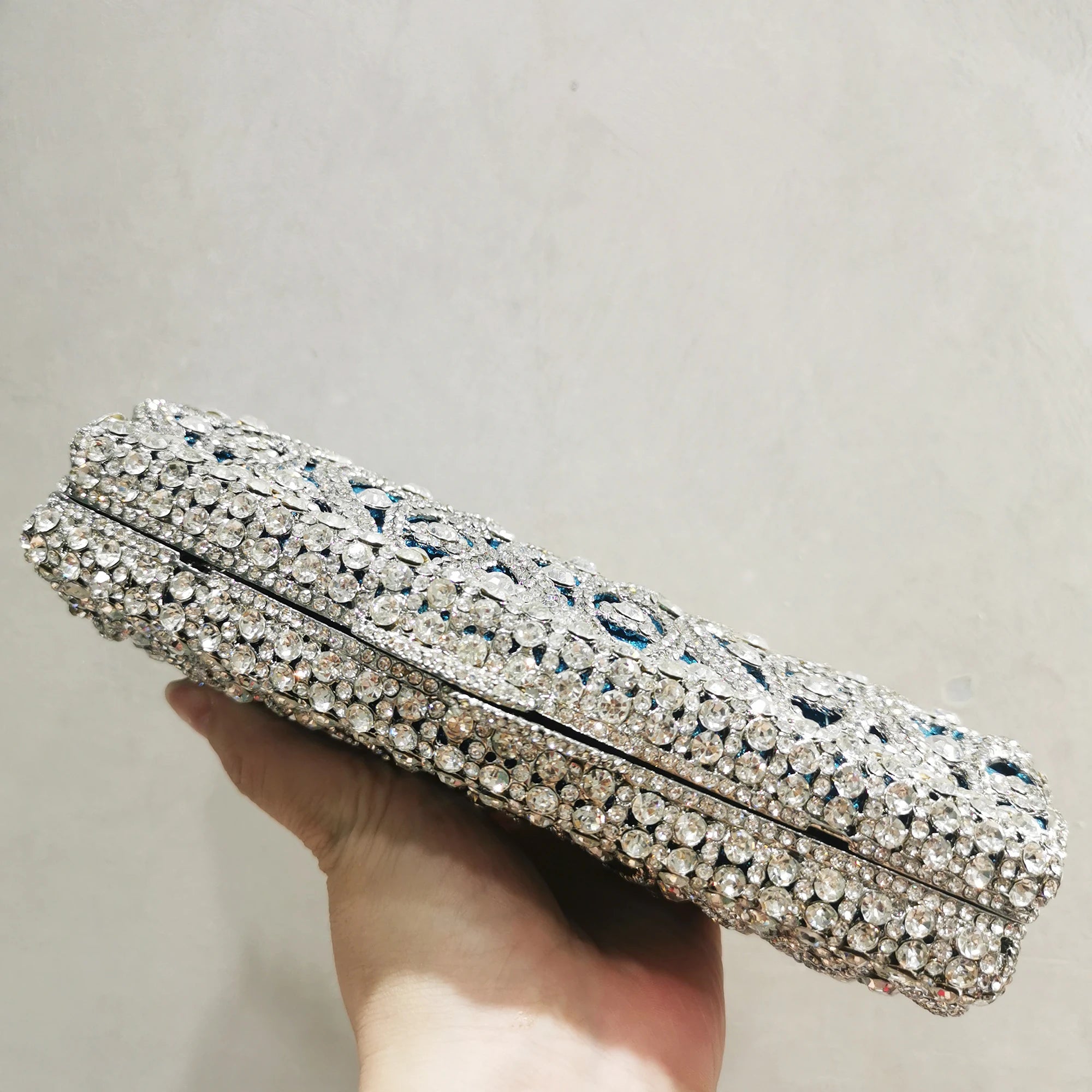 SkyLuxe Sky Blue Clutch
