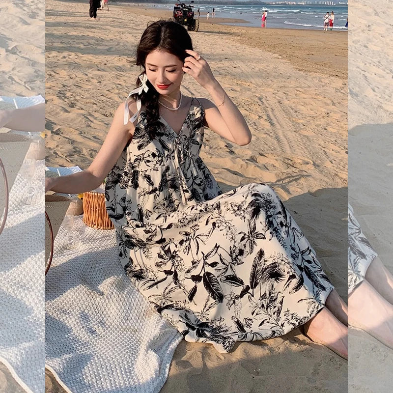 StrandLuxe Summer Flower Dress