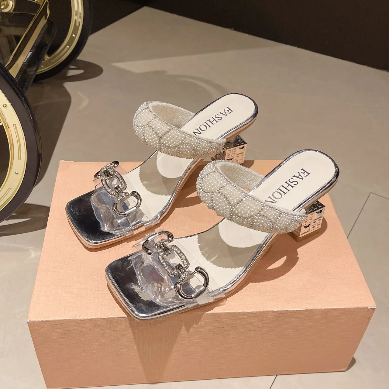 Auroria Shiny Summer Sandals