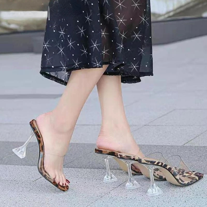 GlamourSteps transparente Sandalen