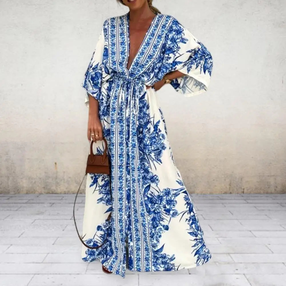 Abito lungo elegante boho