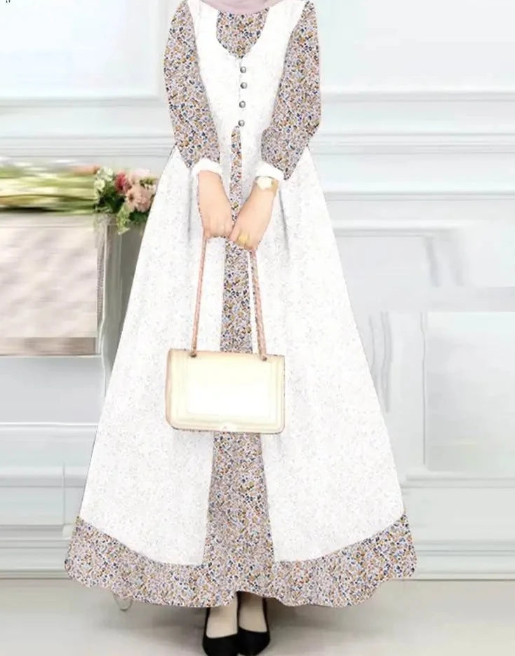 Madelina Lente Abito Maxi Bohemien