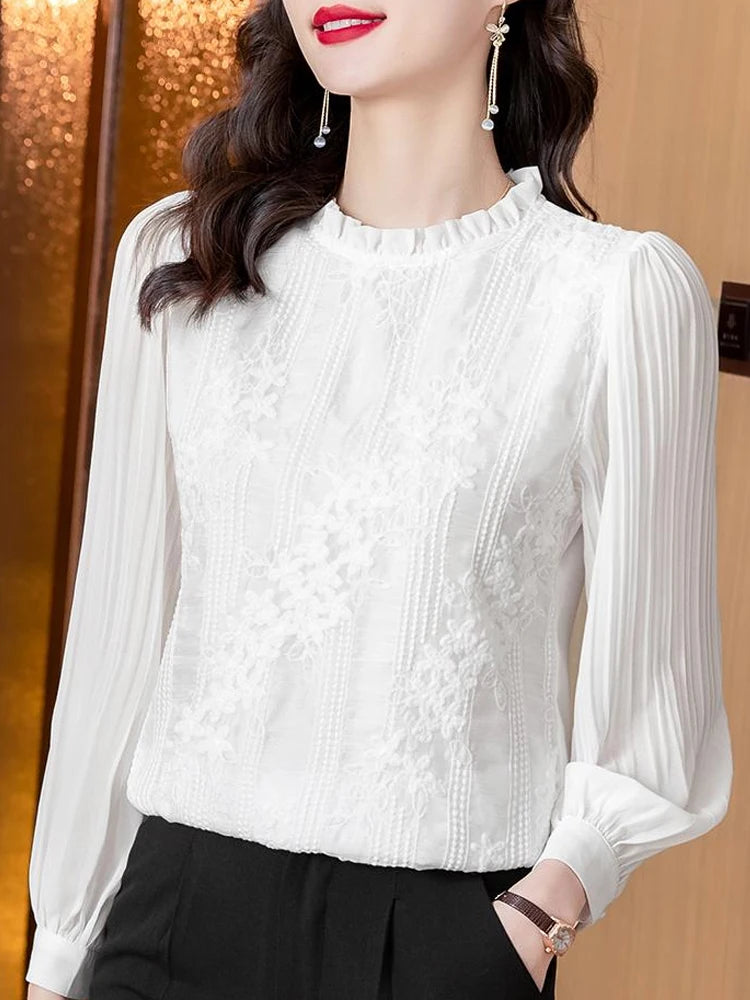 HorizonElegance Chiffon Bluse