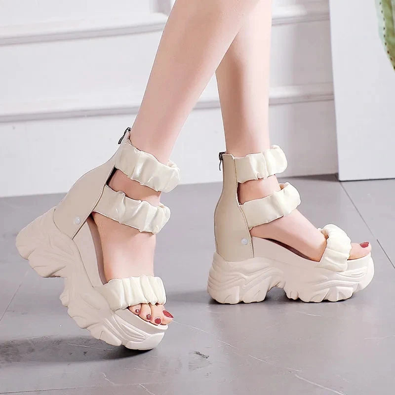 SummerGlow Red Sandals