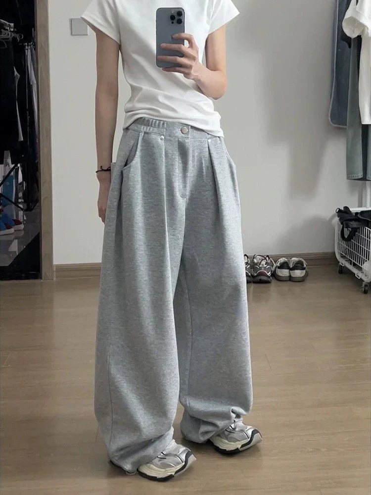 Hamburg | Dames Oversized Sweatpants | Zwart