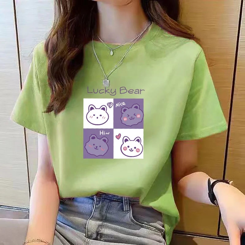 TrendyCharm Cartoon-Print T-Shirts