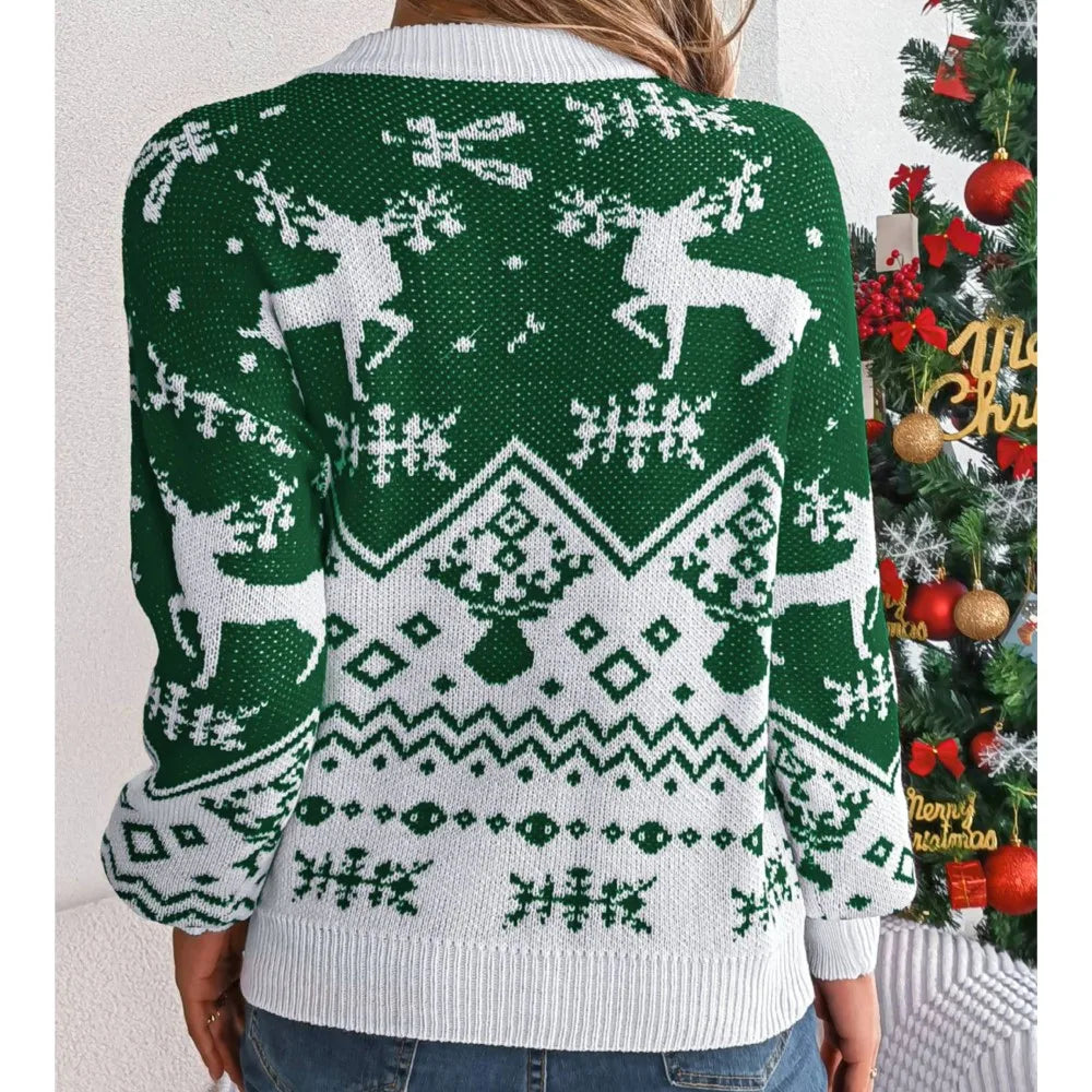 Kerst gebreide trui voor dames van WinterCharm