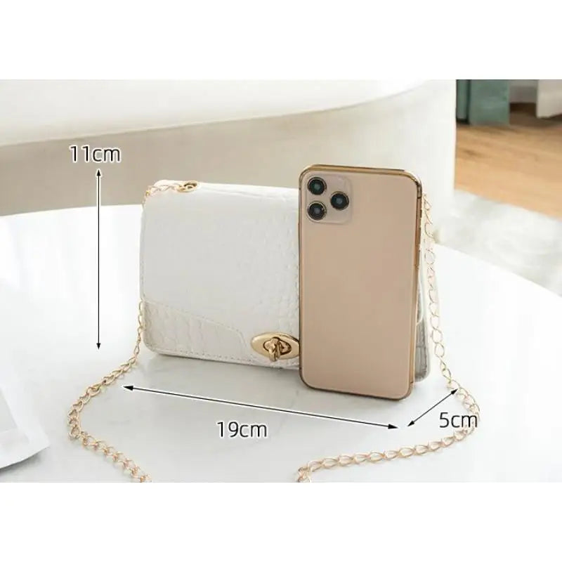 Lumière Chic quadratische Schultertasche