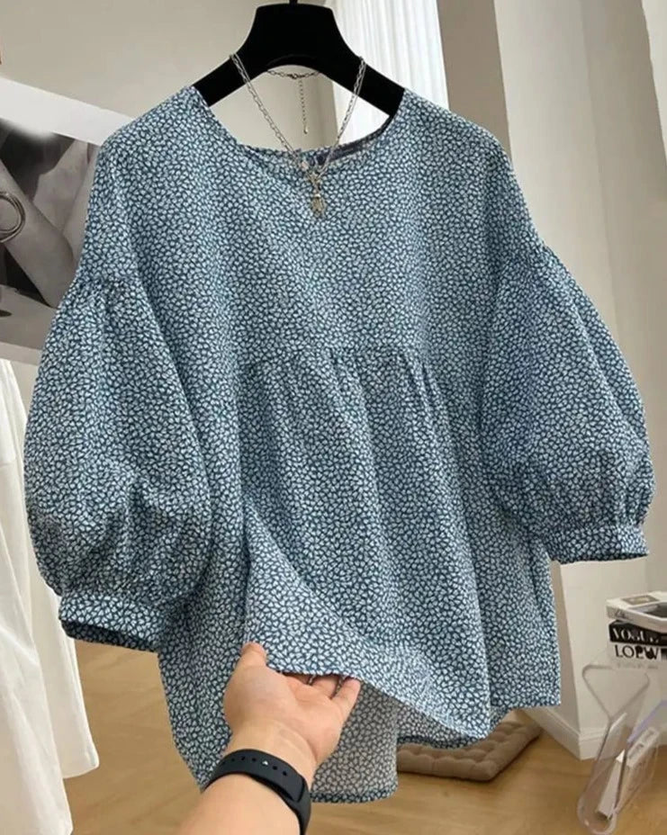 Klaras Mode Sommerliche Eleganz Bluse