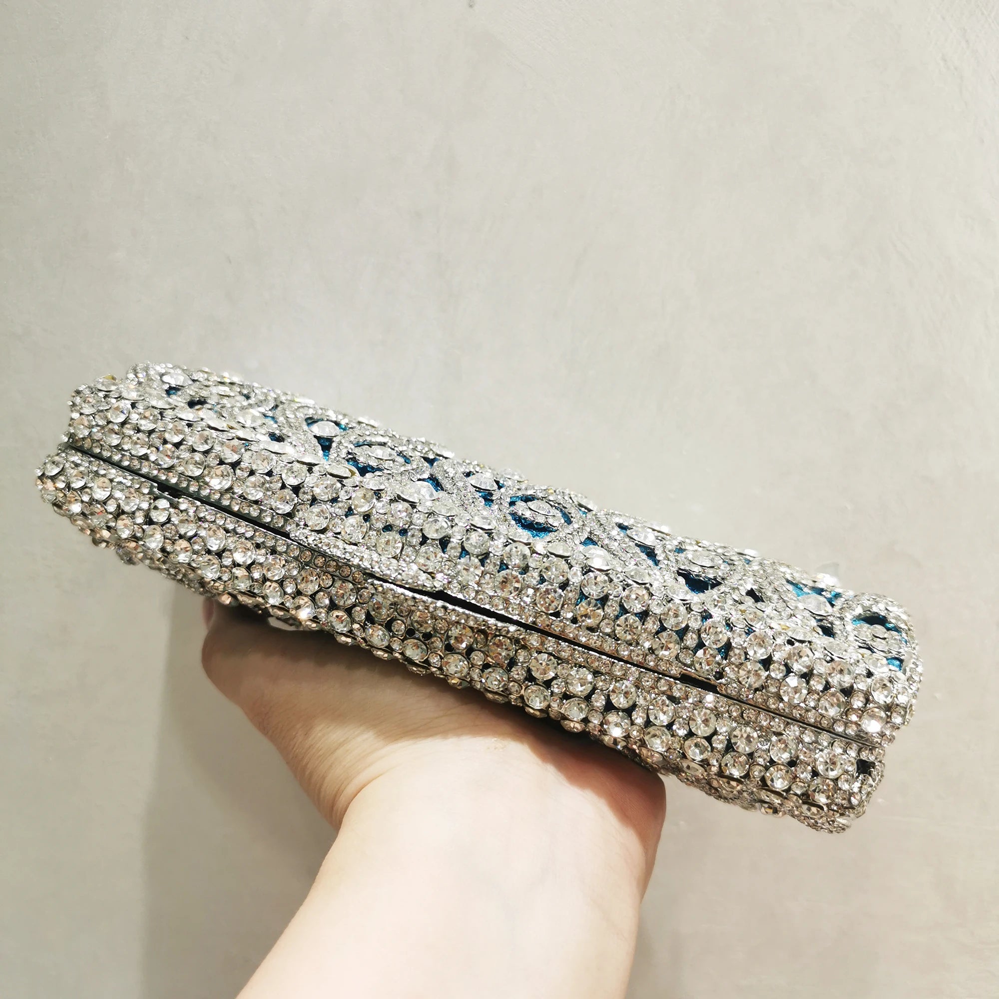 SkyLuxe Sky Blue Clutch