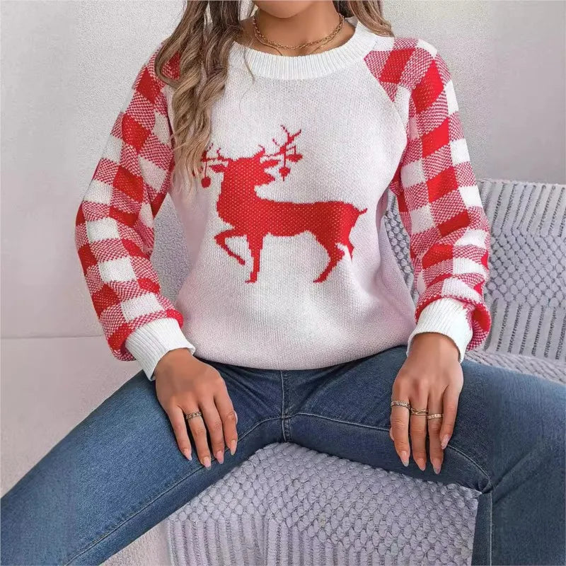 WinterJoy | Weihnachtspullover mit Strickmuster | Warm und Gemütlich für die Festtage