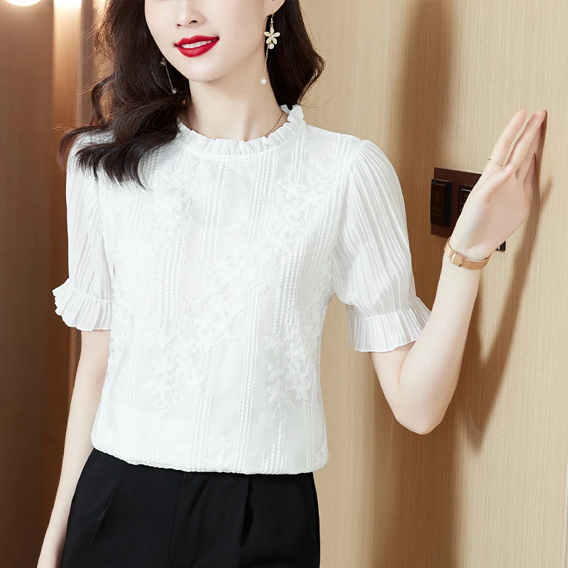 HorizonElegance Chiffon Bluse