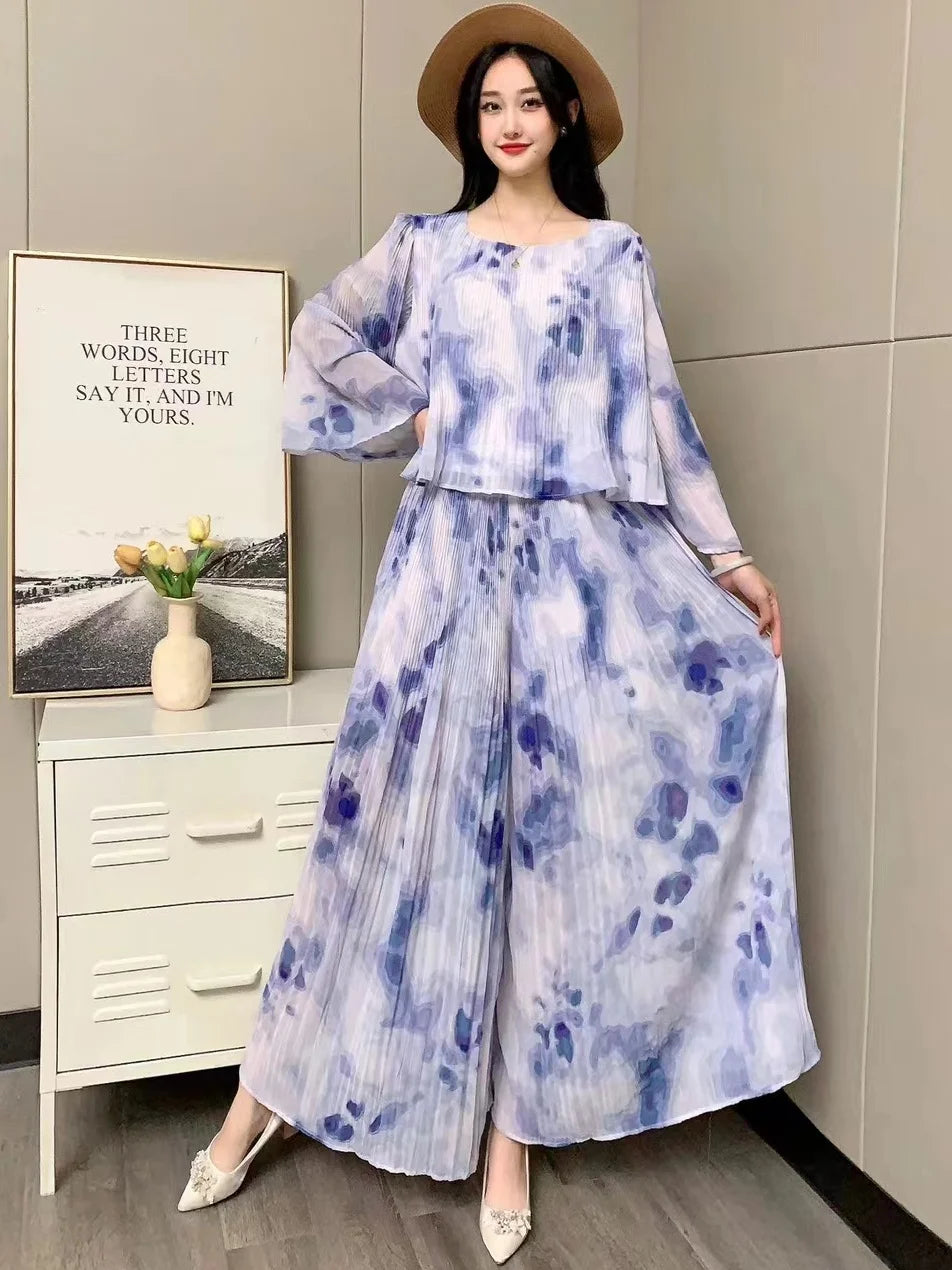 Celinara Bunte Frühling Sommer Tie Dye Set