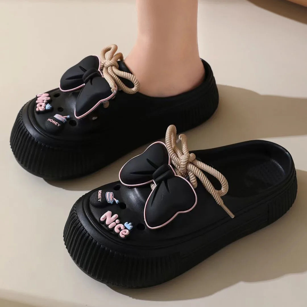 Summer Beauty Bow Slippers