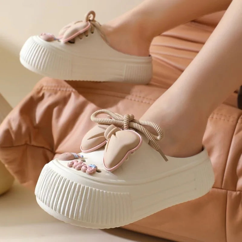 Summer Beauty Bow Slippers
